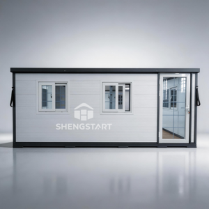 mini 20ft expandable container house — one open room modular office